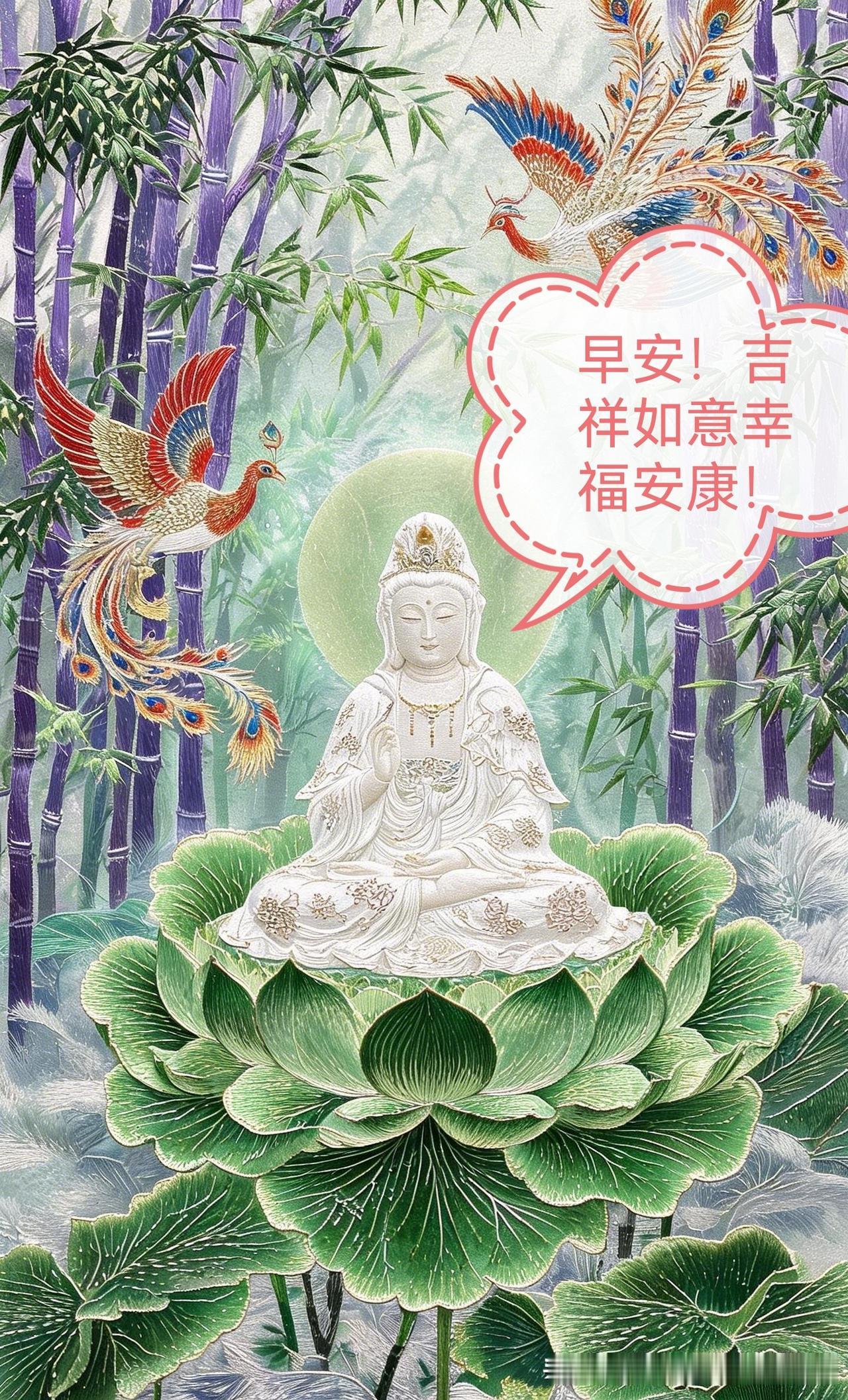 早安！吉祥如意幸福安康，笑迎新的一天！祝愿您心想事成，出门遇贵人，八方来财快乐开