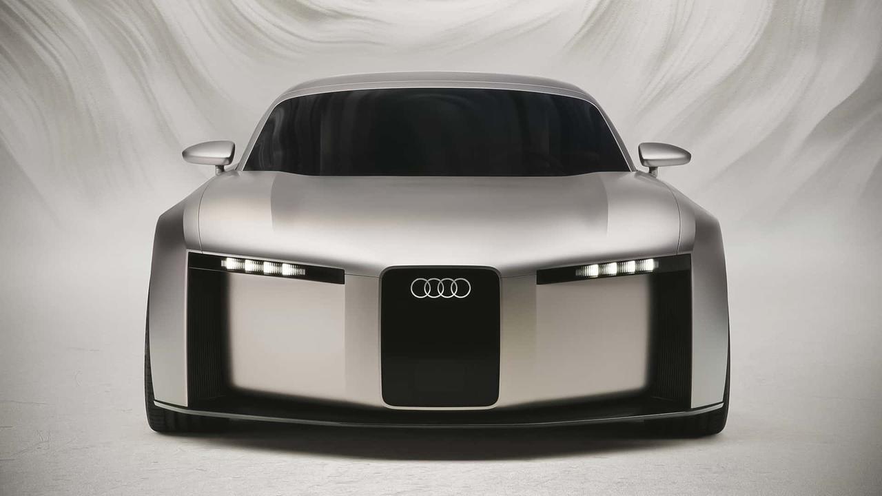 有趣的图片丰富起来了，奥迪 Concept C 概念车，双座的电动跑车，致敬TT