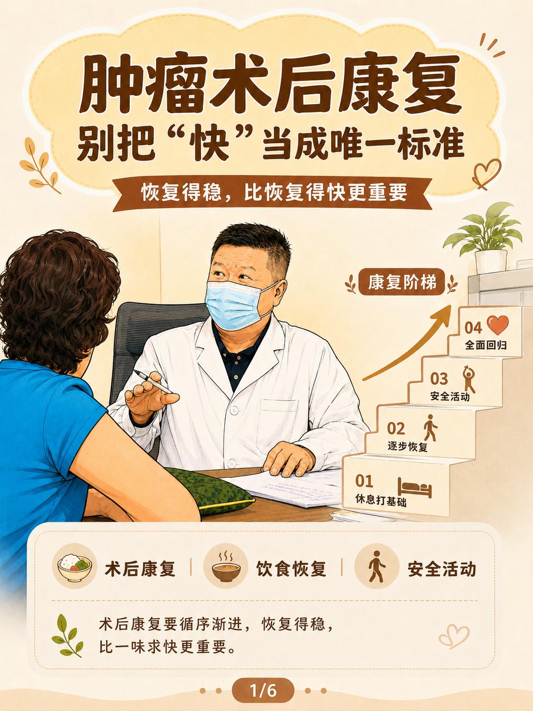 肿瘤术后康复，别把“快”，当成唯一标准。