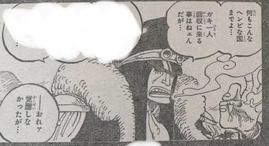 海贼王1186话伊姆和格劳的对话显示出重大信息。一是曼麦亚家的血脉可以“觉醒”，
