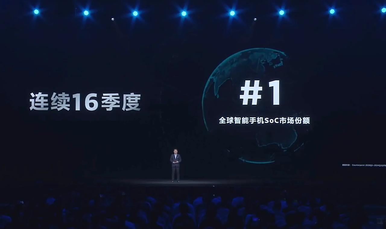 联发科天玑9400发布：专为AI时代打造
联发科手机SoC市场份额连续16个季度