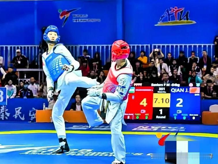 2025年无锡跆拳道世锦赛拉上帷幕，中国跆拳道队以1银7铜名列奖牌第一位、金牌榜