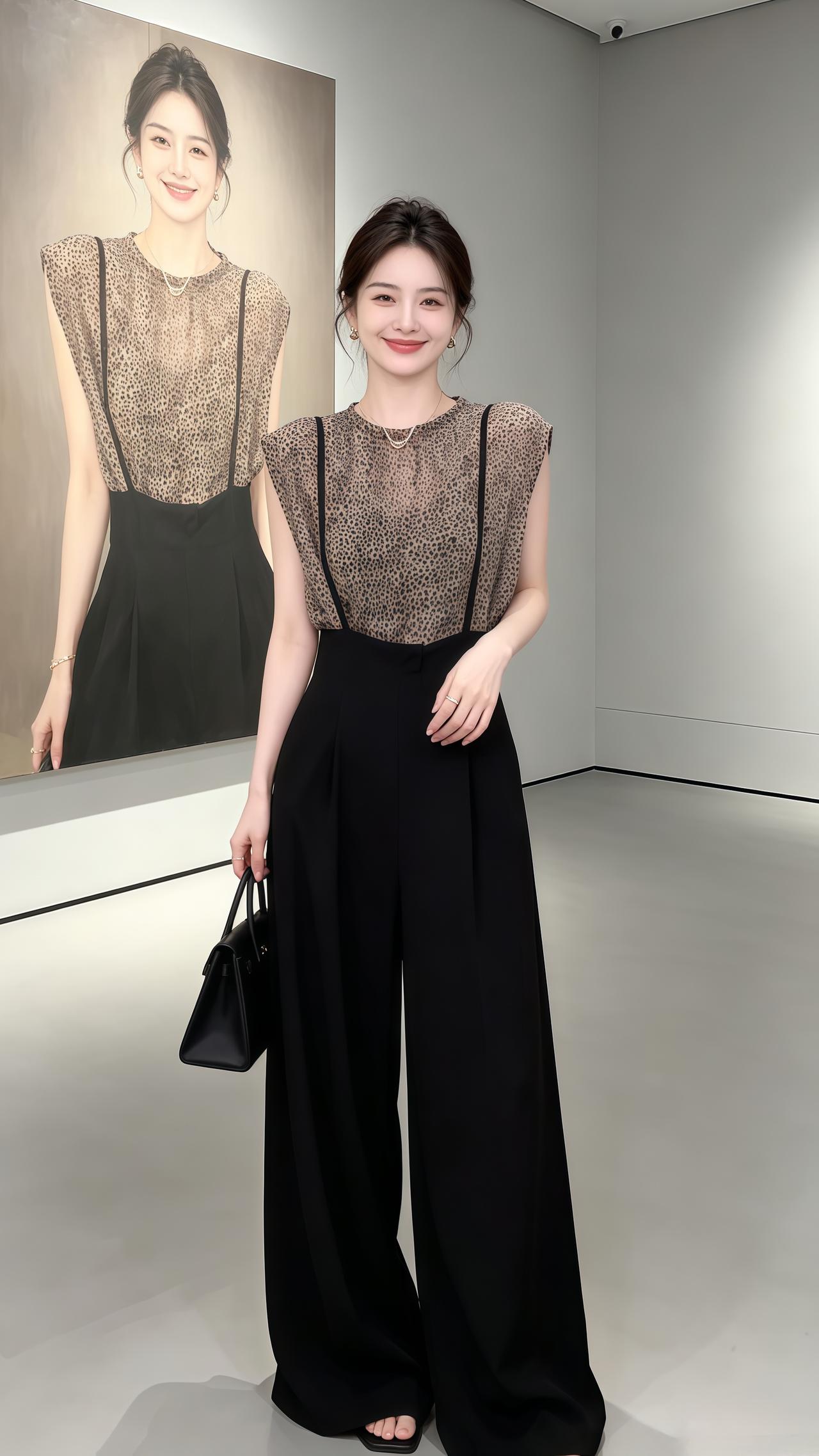 韩系通勤ootd 分享夏季韩系穿搭 背带裤搭配 韩系穿搭夏季穿搭