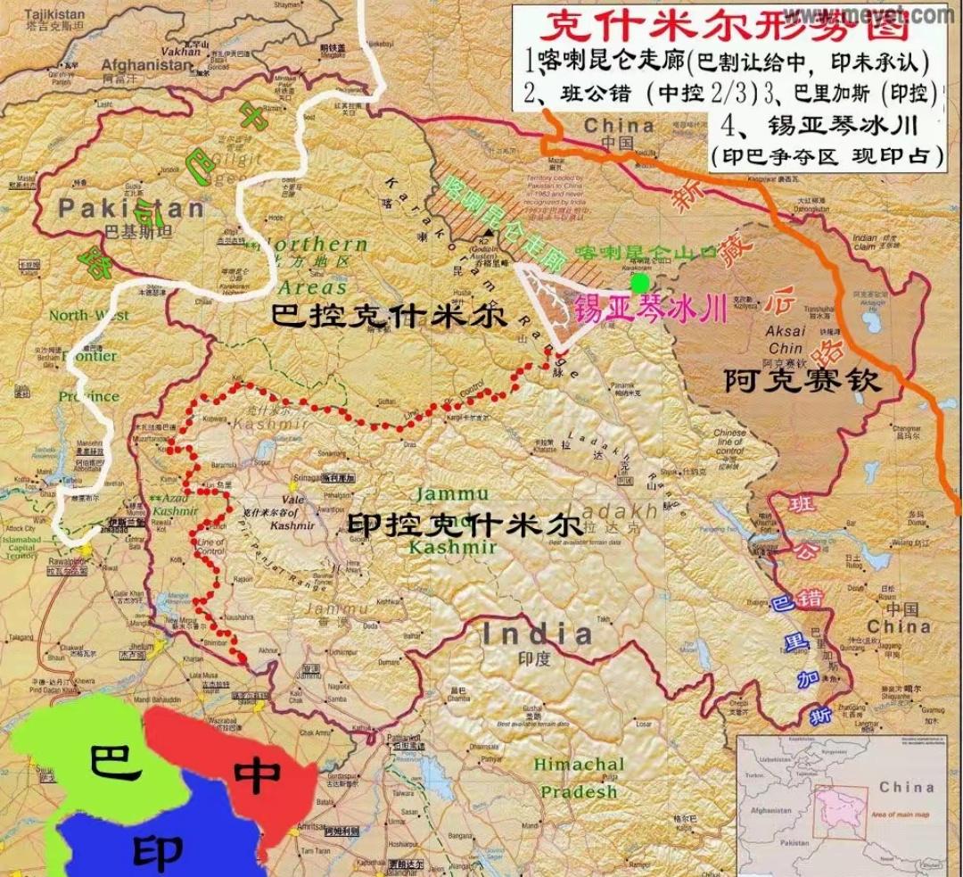 近日，印度说“中巴之间不存在边界”，那长达590公里、已经勘界立桩几十年的边境线