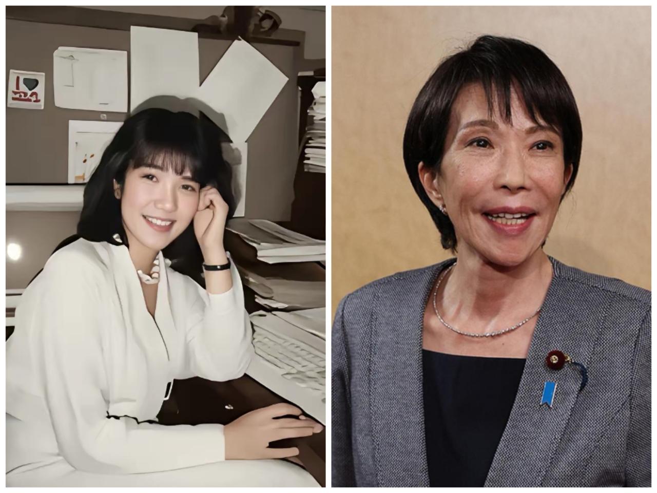 年轻时的高市早亩长相其实也很惊艳的。
只是岁月不饶人，60多岁的高市现在长相只能