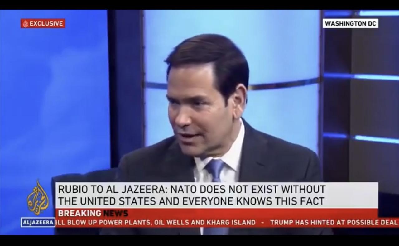 美国国务卿鲁比奥：“如果欧洲不允许我们在需要时使用我们驻扎并资助的、用于其防御的