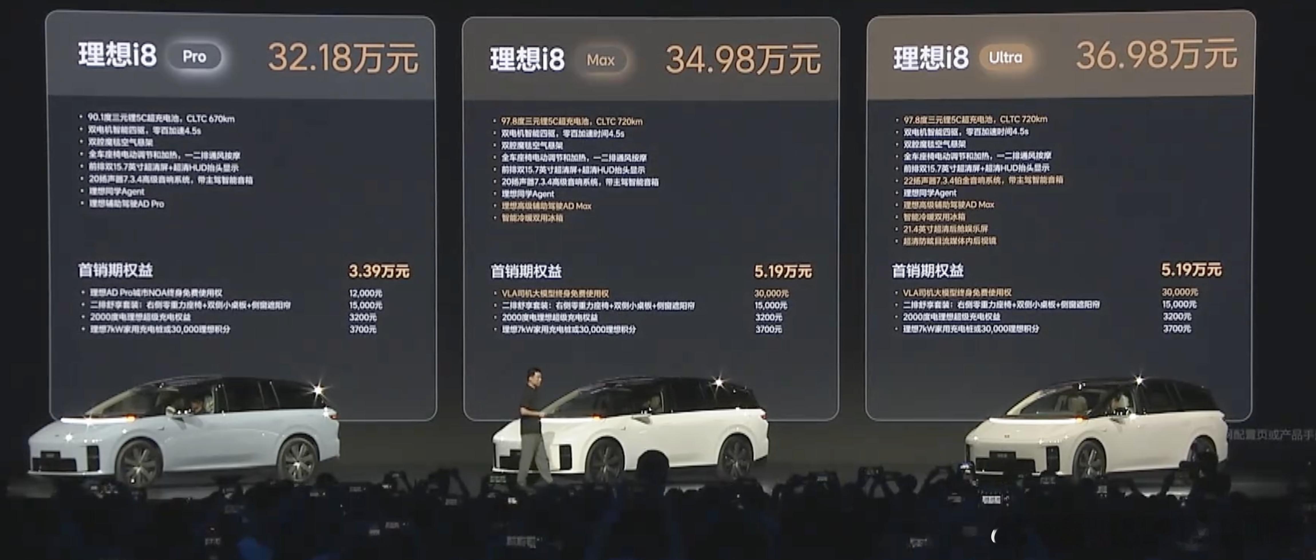 理想首款SUV i8正式上市了，给大家来个总结首先空间是本次理想i8的一大亮点，