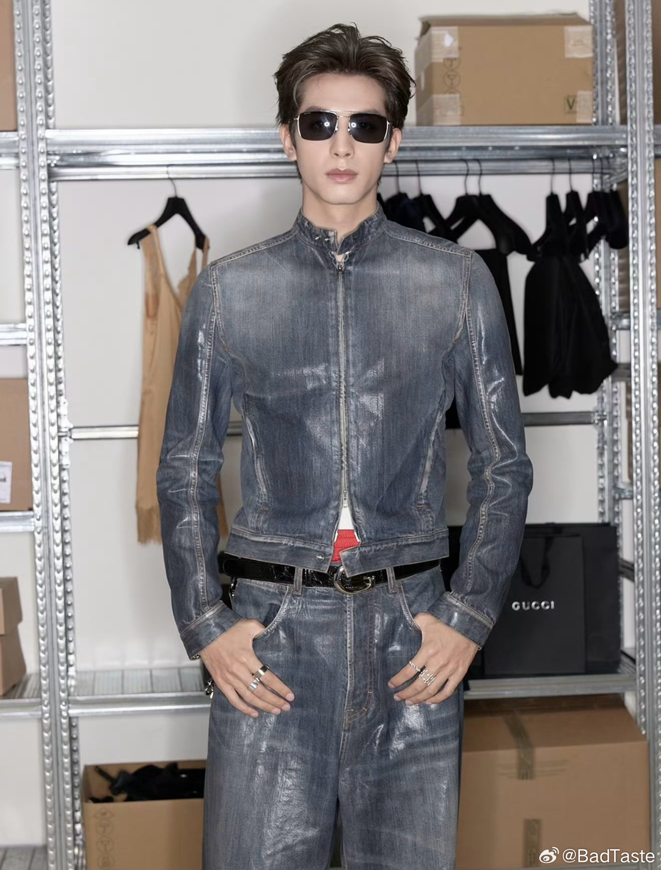 宋威龙 × GUCCI S/S 2027 官方ins认领大片米兰时装周时装周 ​