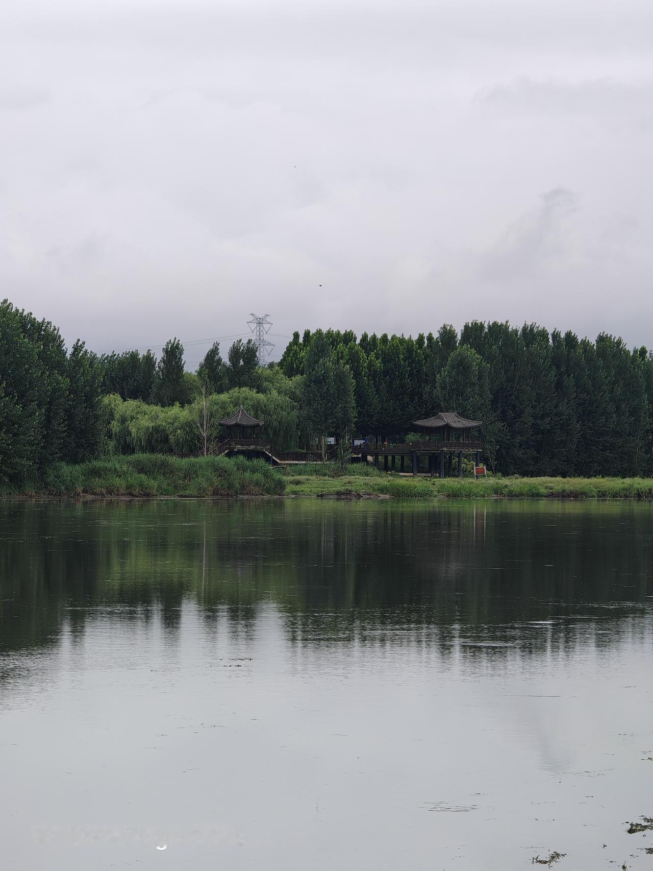 静听流水，心灵得以放松。北京通州潮白河岸边随手一拍
