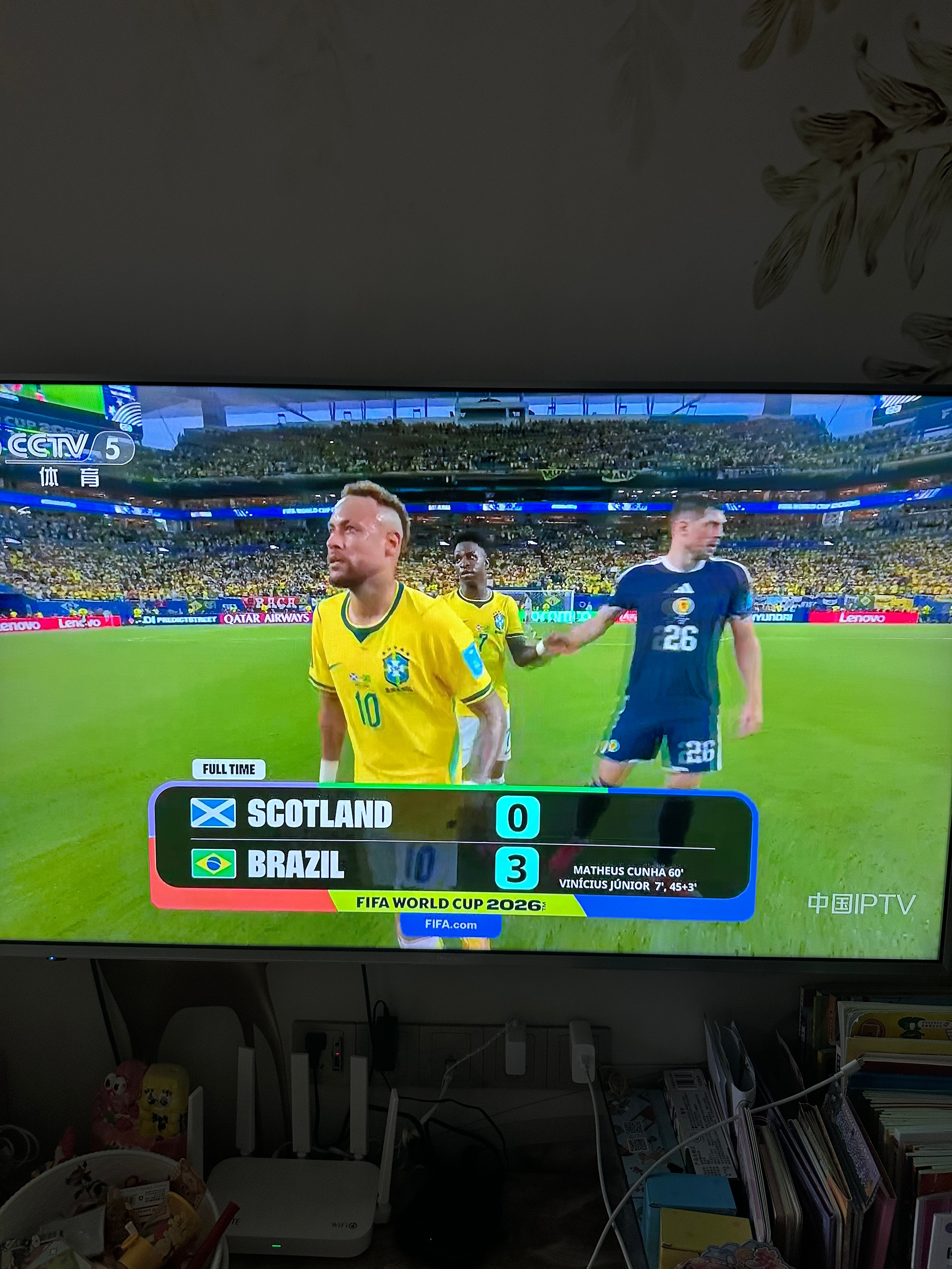 巴西🇧🇷3-0苏格兰🏴󠁧󠁢󠁳󠁣󠁴󠁿摩洛哥🇲🇦4-2海地🇭
