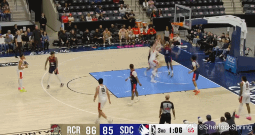 杨瀚森三节比赛12中12砍下27分，得分创G联盟生涯新高杨瀚森杨瀚森创g联赛得分