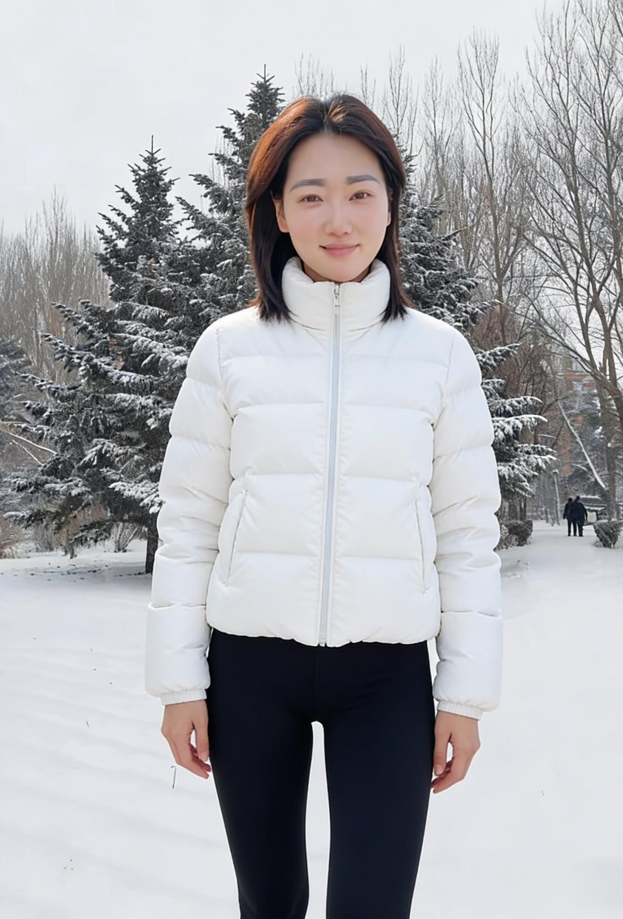 不必借梅的傲骨，你自有雪的清灵
在素白的天地里，活成独一份的生动
不是被冬日包裹