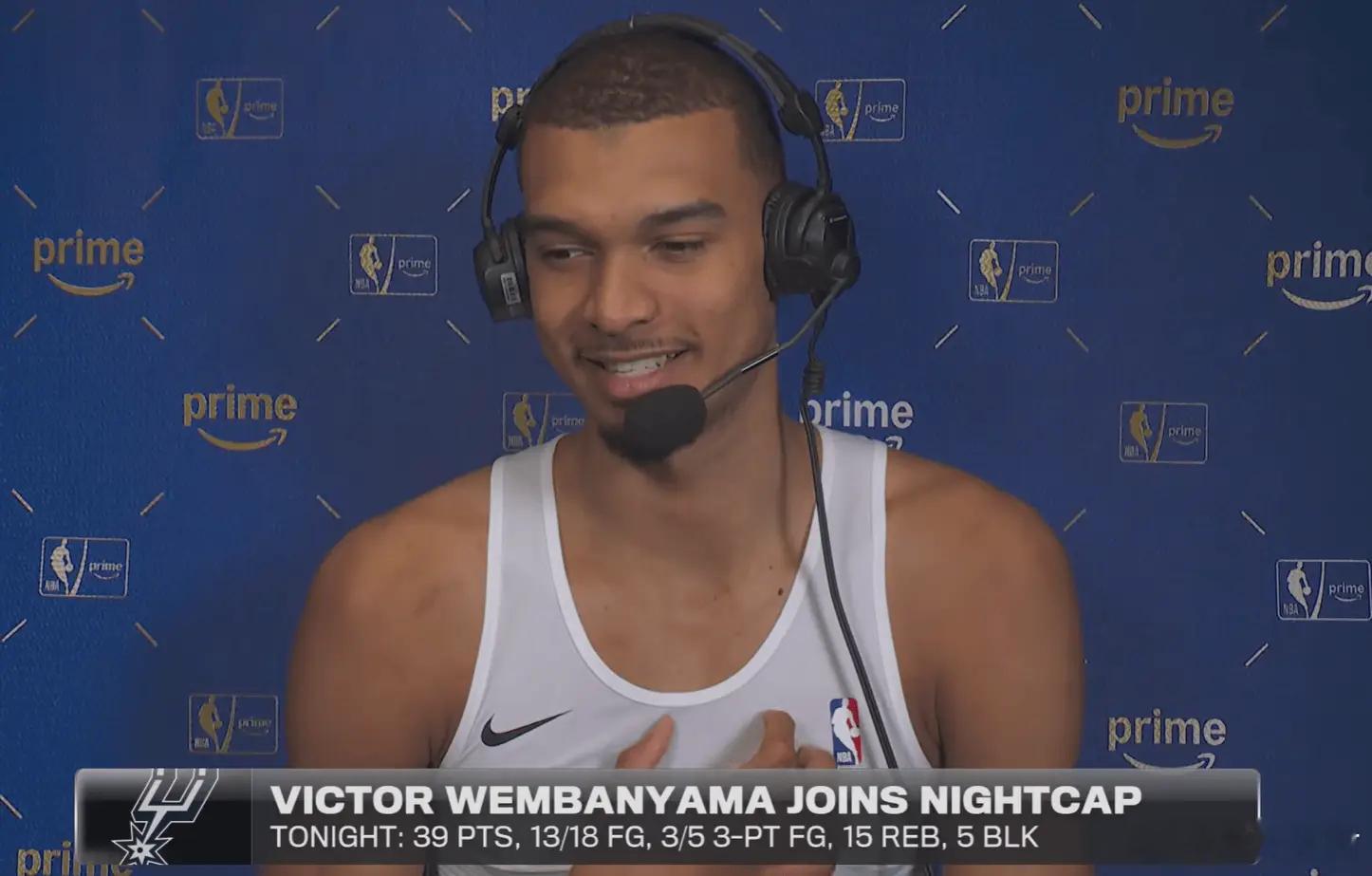 篮球  文班场边采访全文：我每天都和波波交流，我是为大场面而生05月09日讯 今