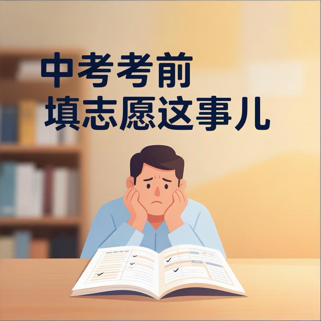 中考考前填志愿这事儿，就是一场赌博。

为啥高考能握着分数填，中考非让家长考前抓
