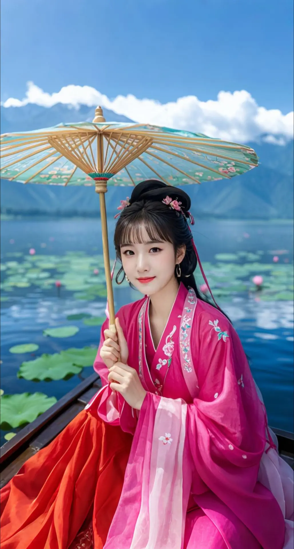 AI扩图 AI湖间雅韵