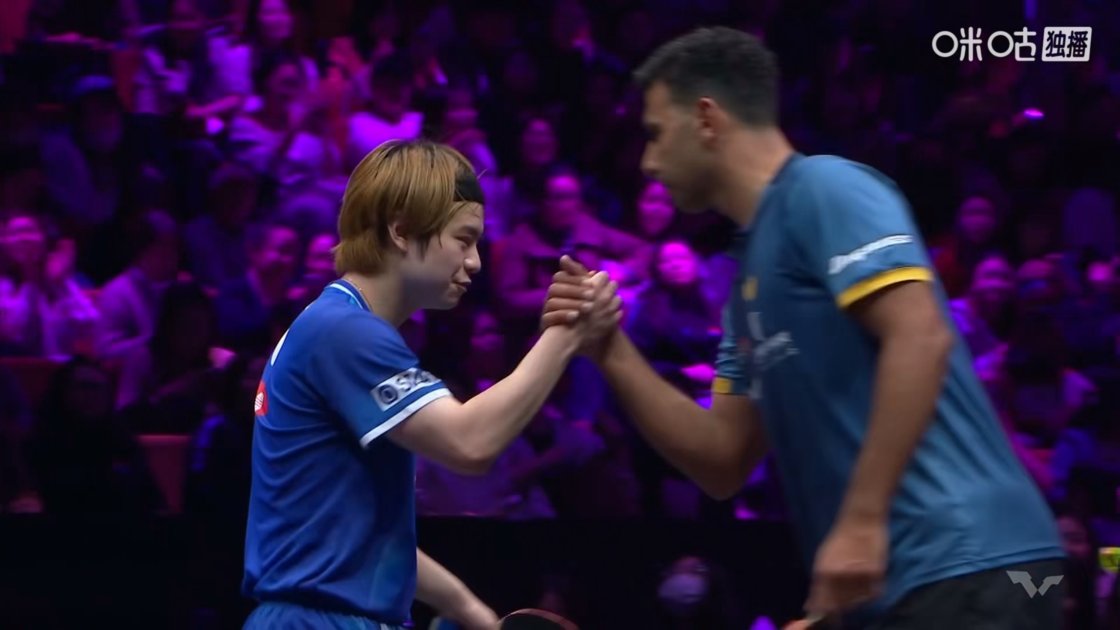 宇田幸矢3比1阿萨尔(11-3，6-11，11-9，11-9)晋级wtt重庆冠军