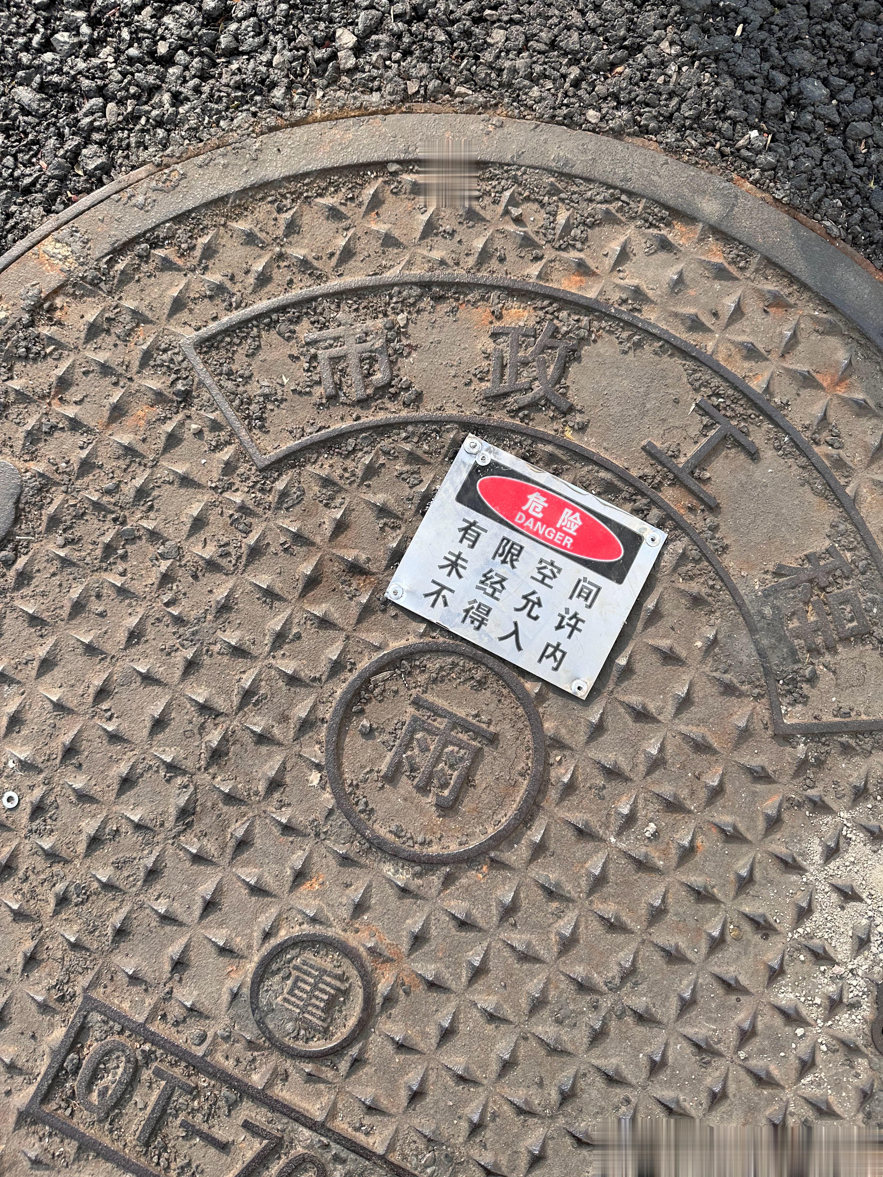 单位新换的井盖标志，承包了我一天的笑点。#日常[超话]# ​​​
