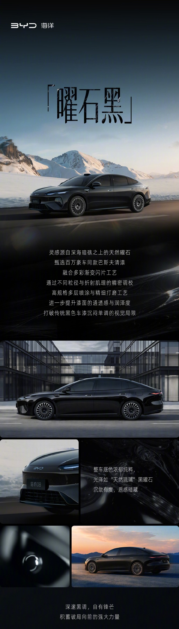 6 月 12 日消息，比亚迪汽车海洋网销售事业部总经理张卓今日公布海豹 08 旗