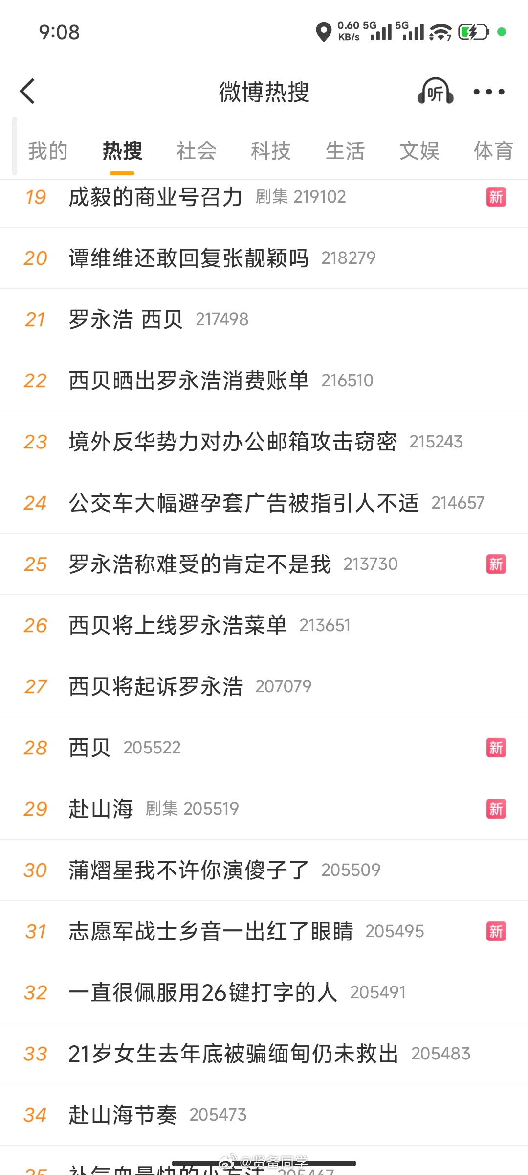 罗永浩当面说挺好背后说恶心小红书昨天刚被点名，现在这边50个热搜有10个罗永浩和
