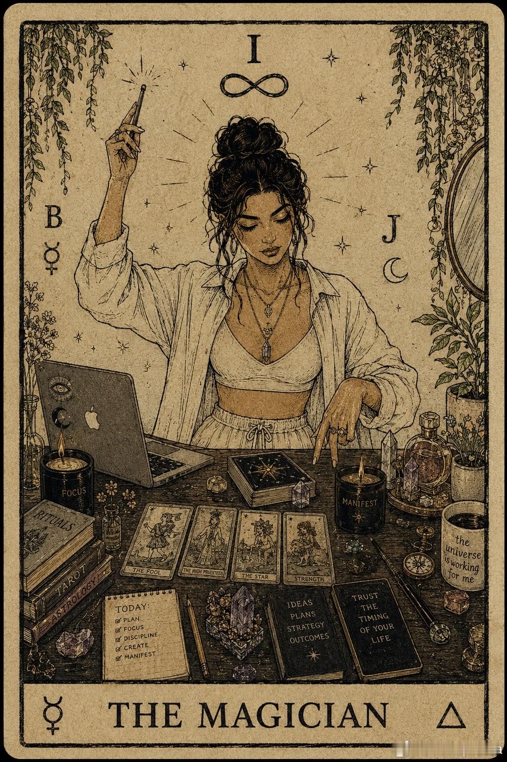 当你开始相信自己能创造，一切资源都会在你的指尖被重新排列。塔罗预测 