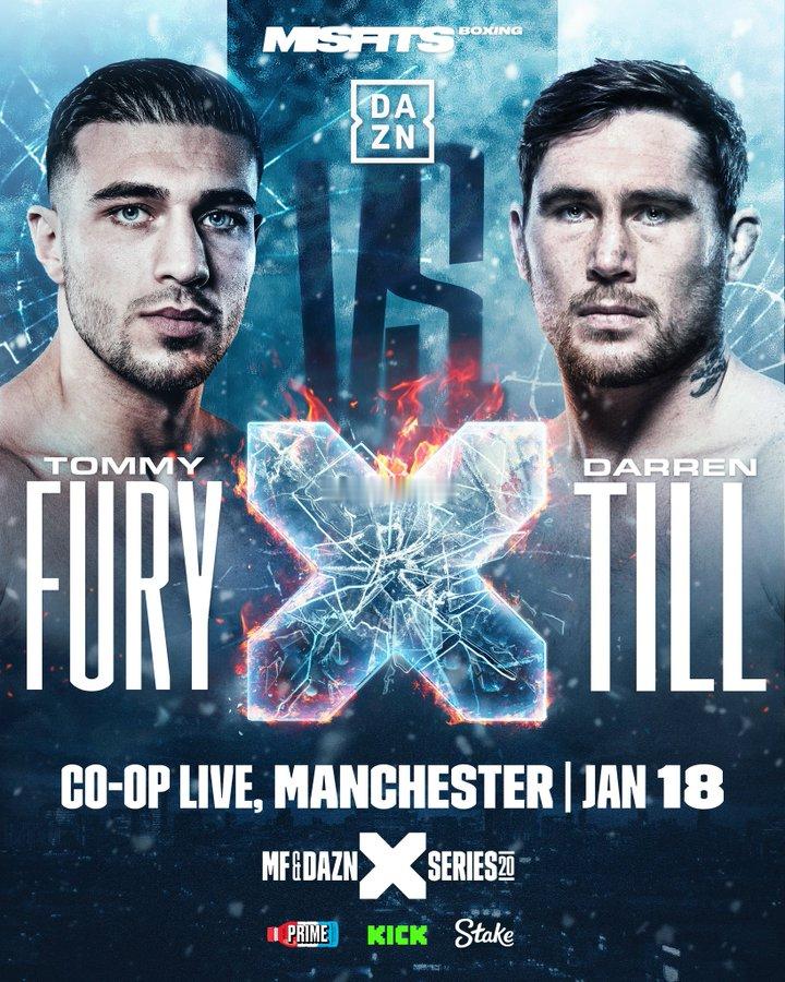 拳坛速递  比赛确认。汤米-富里Tommy Fury 将于 1 月 18 日在曼