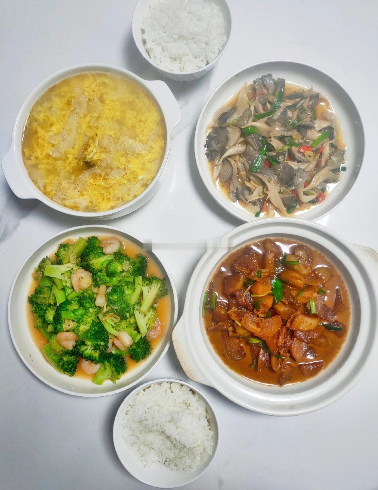 味道里都是满足，饭碗里藏着安稳。晚餐