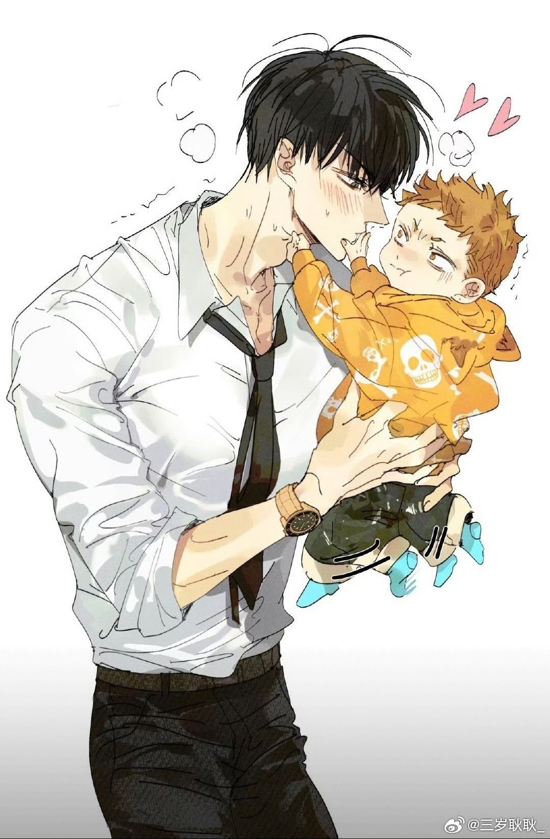 二次元条漫[超话]19天贺顶红  这个小家伙好可爱!Twi:Tiabshan_s