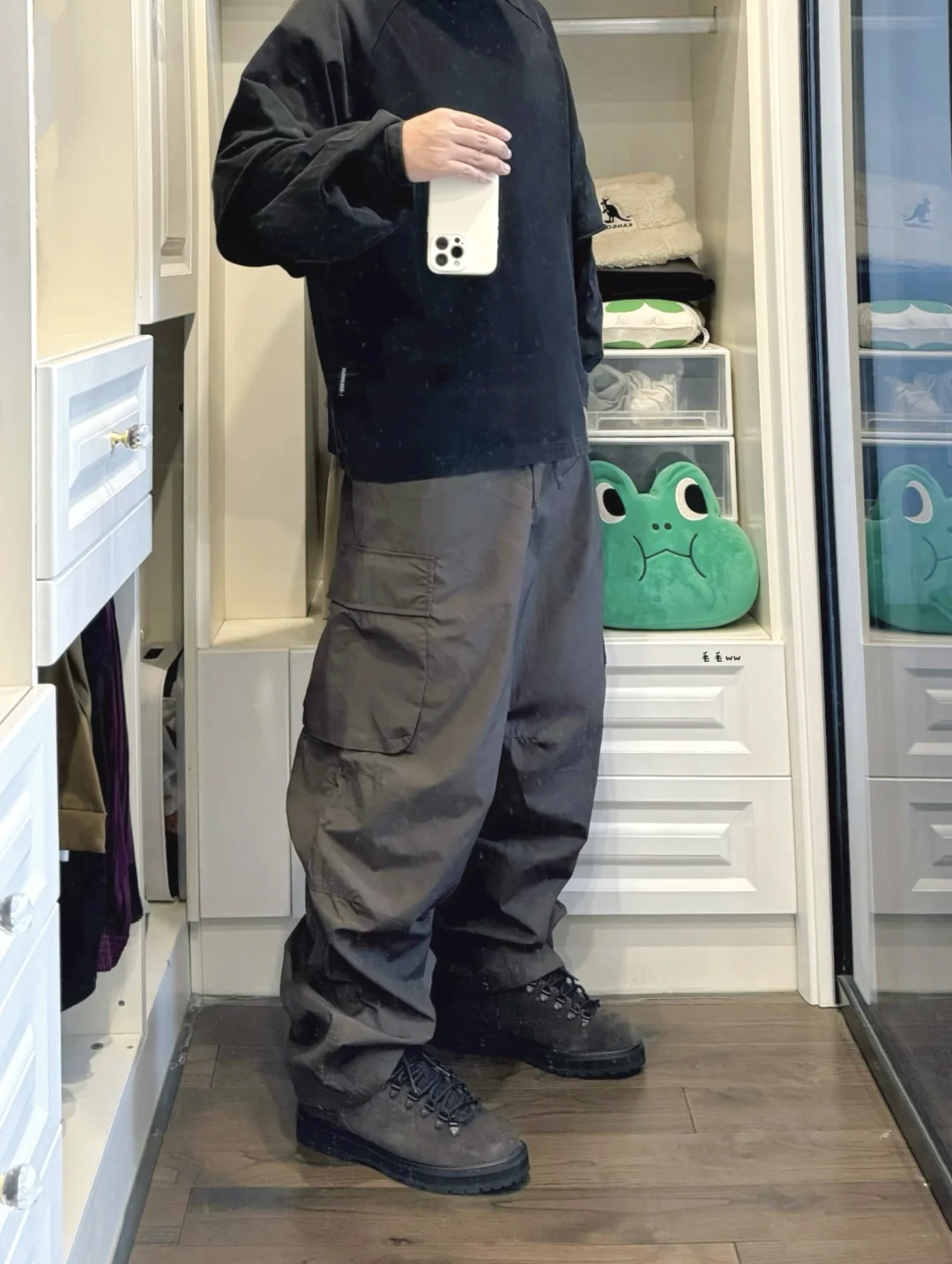 秋季棕色系｜工装裤穿搭