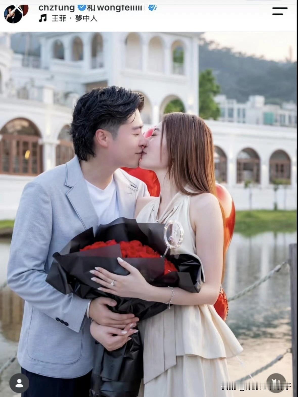 恭喜！港姐王菲订婚，求婚画面好甜蜜……
9月5日，据港媒报道，港姐王菲与歌手张子