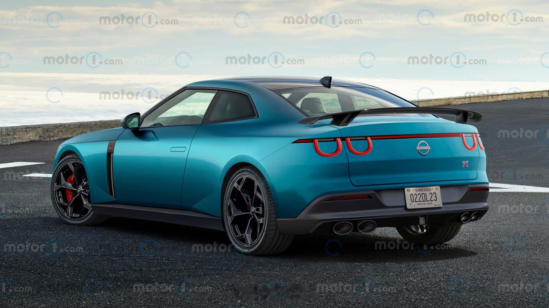 下一代日产GTR渲染图 外媒绘制的下一代日产GTR渲染图，这有点太素了吧，大家觉