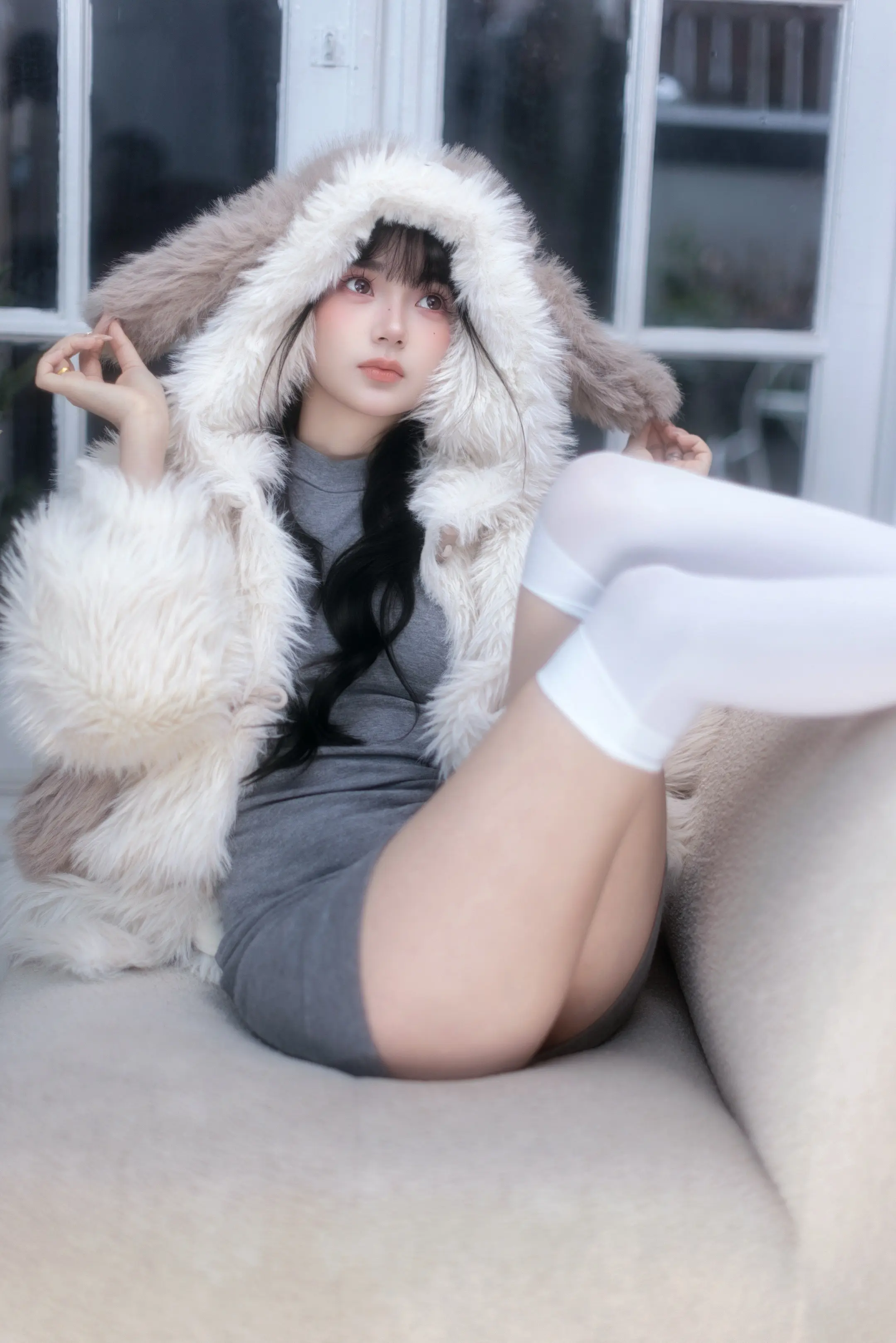 美少女真可爱。拍摄花絮看上一条内容