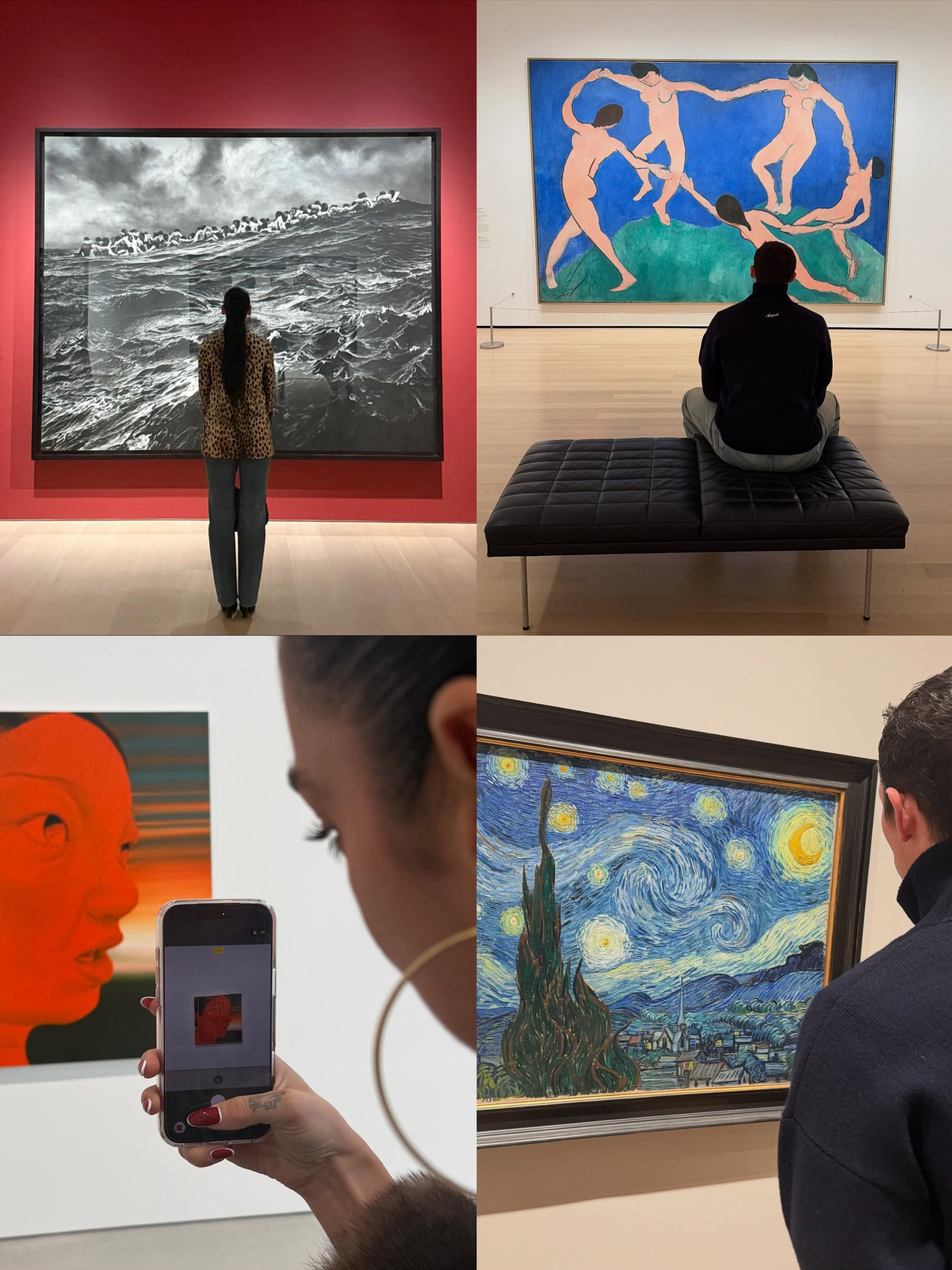 啪姐卡哥逛画展 情侣互拍💞💕 ​​​