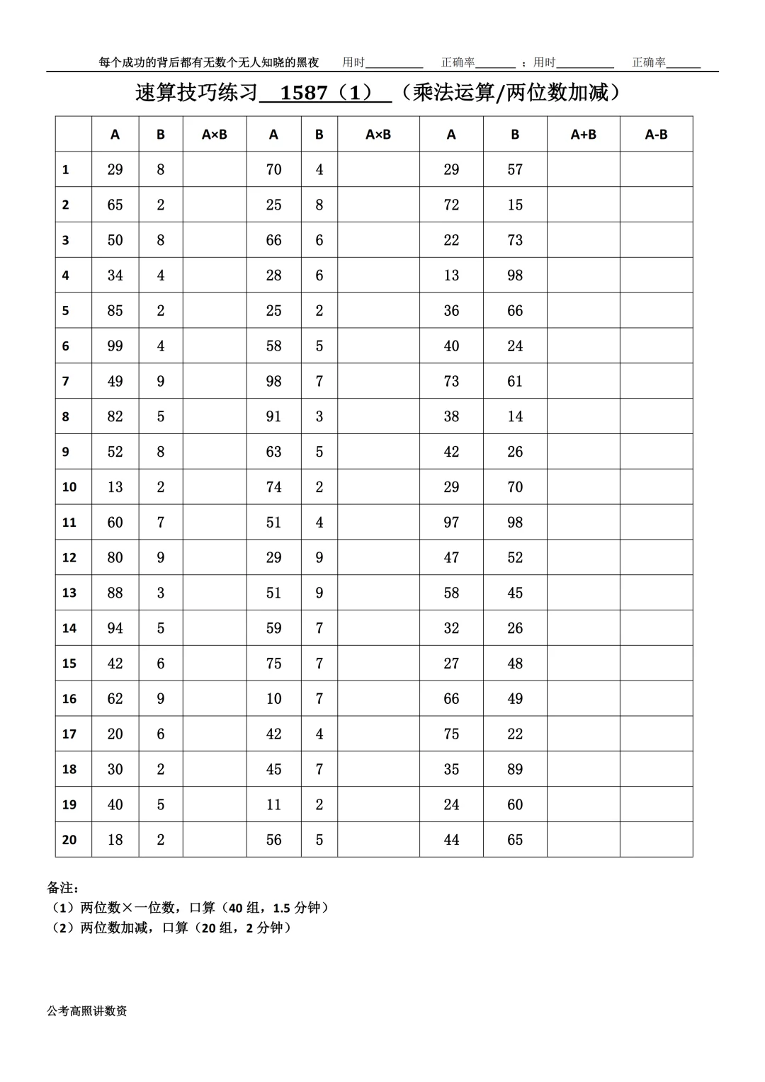 资料分析速算练习1587