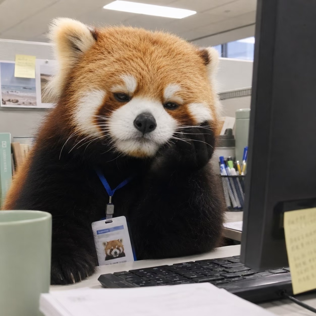 让老板一看就知道难以委以重任的头像↓ 早起的我就是这种状态 伞花打工日记