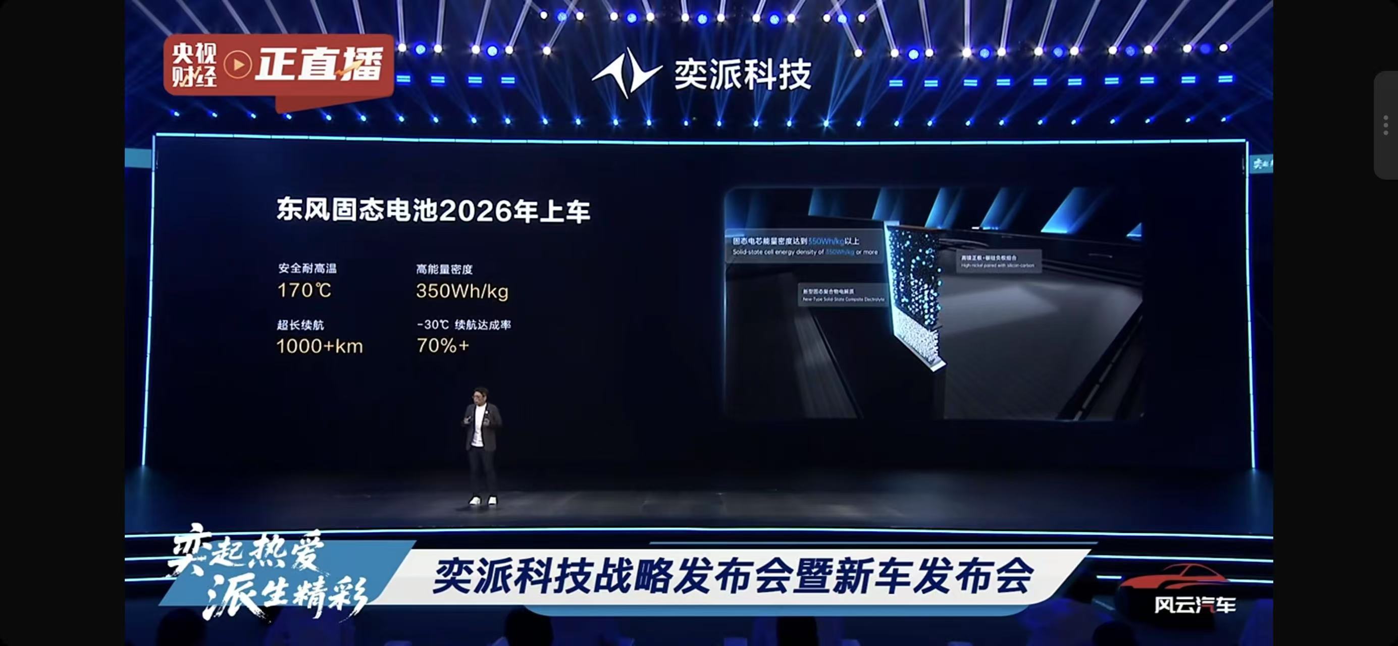 东风奕派真猛啊，发布会上说了明年上固态电池，还有1200V平台12C快充[傻眼]