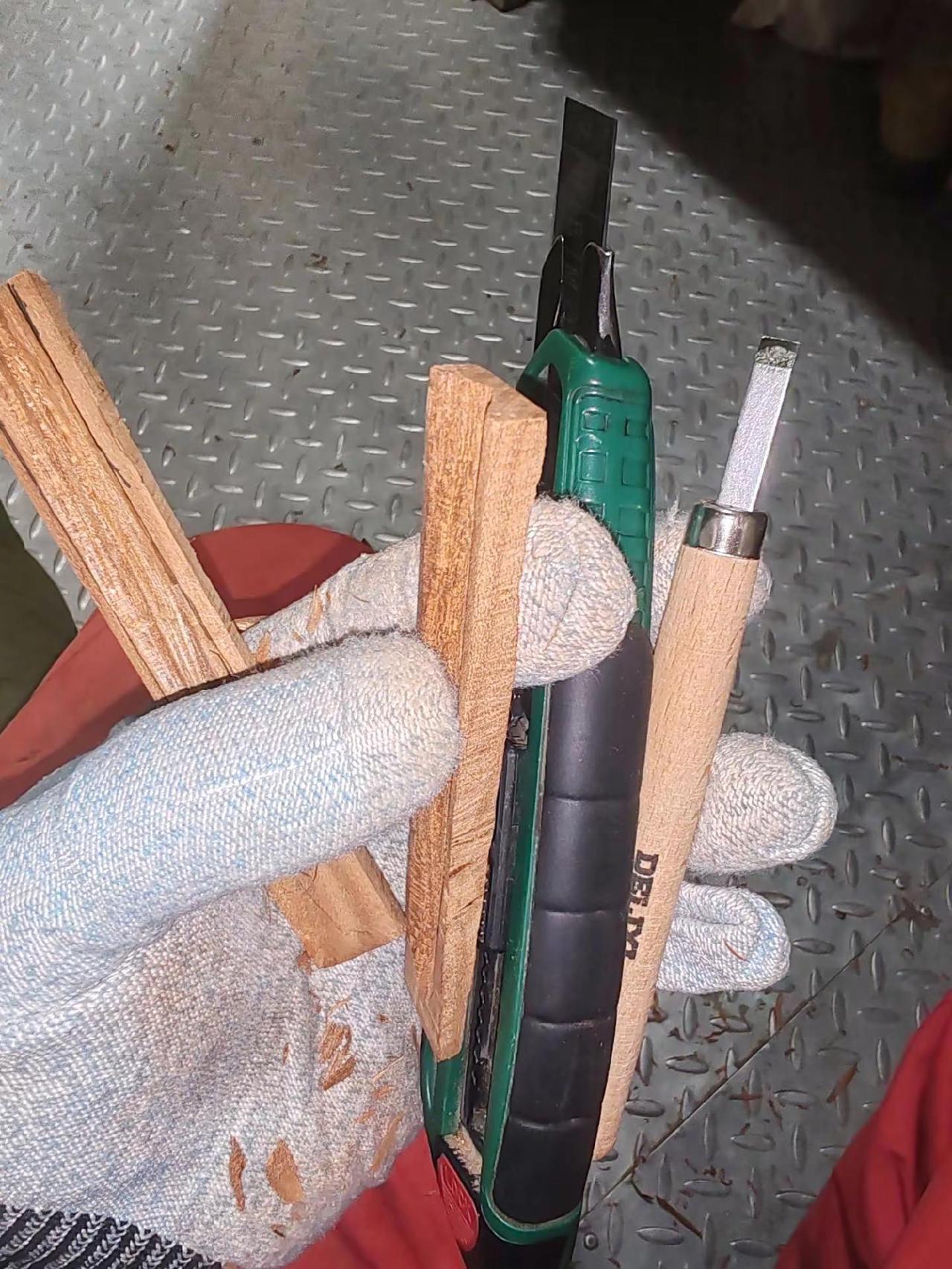 全手工制作桃木剑过程手工桃木剑 手作木艺