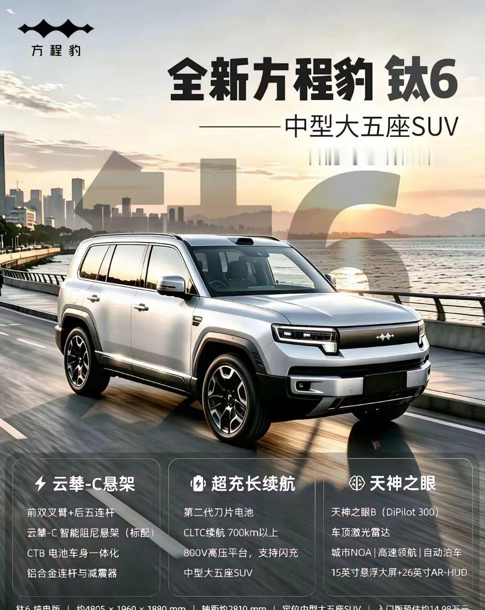 钛六如果定价合理，必将大卖，比亚迪的车设计的越来越好看了。 ​​​
