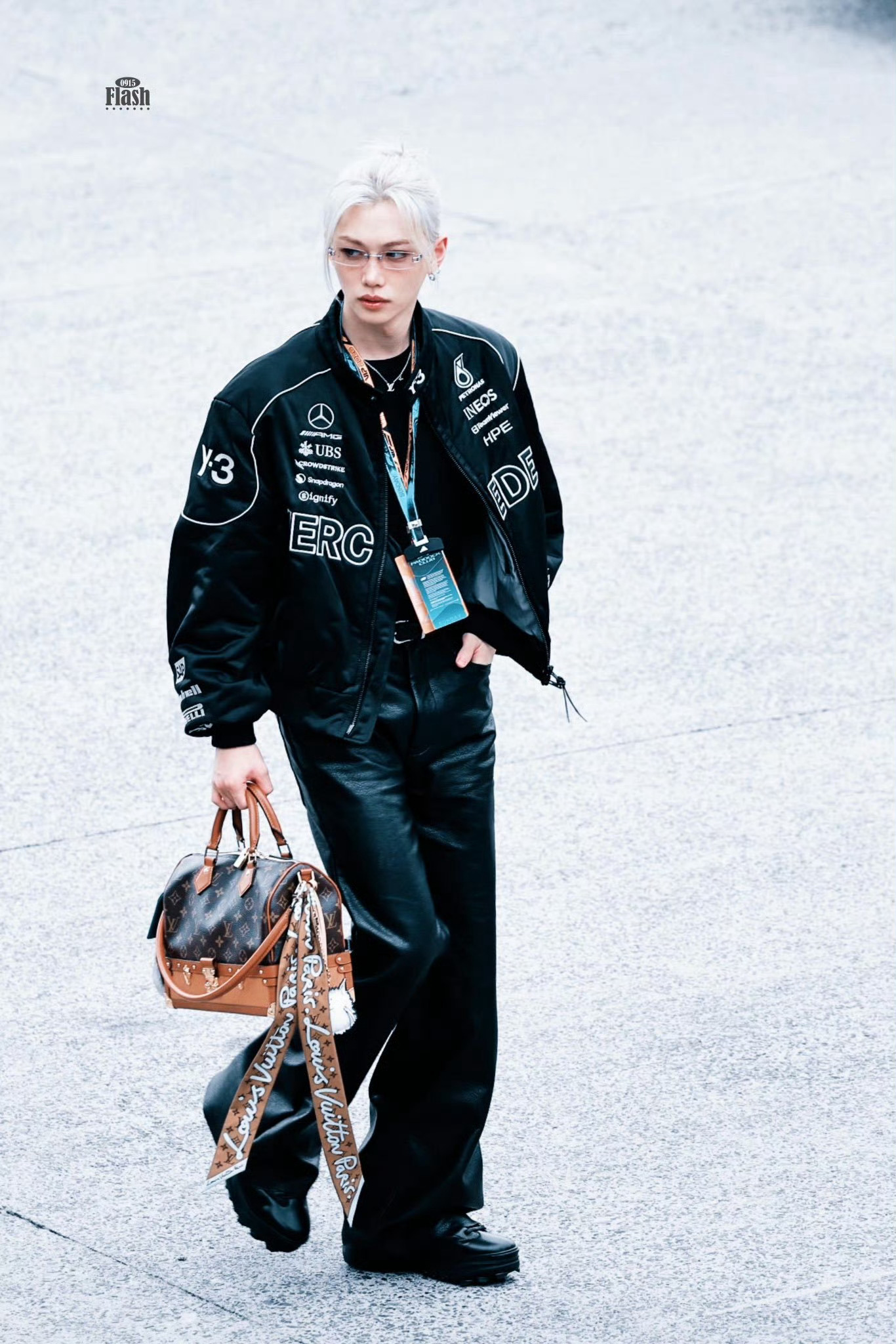 F1现场好多明星阿迪达斯 LV GM 家的代言人李龙馥不会缺席