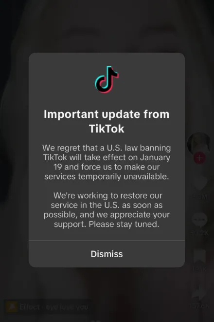 TikTok通知美用户将暂停服务 这是主动停服，不是被关停！字节跳动这步棋走得好