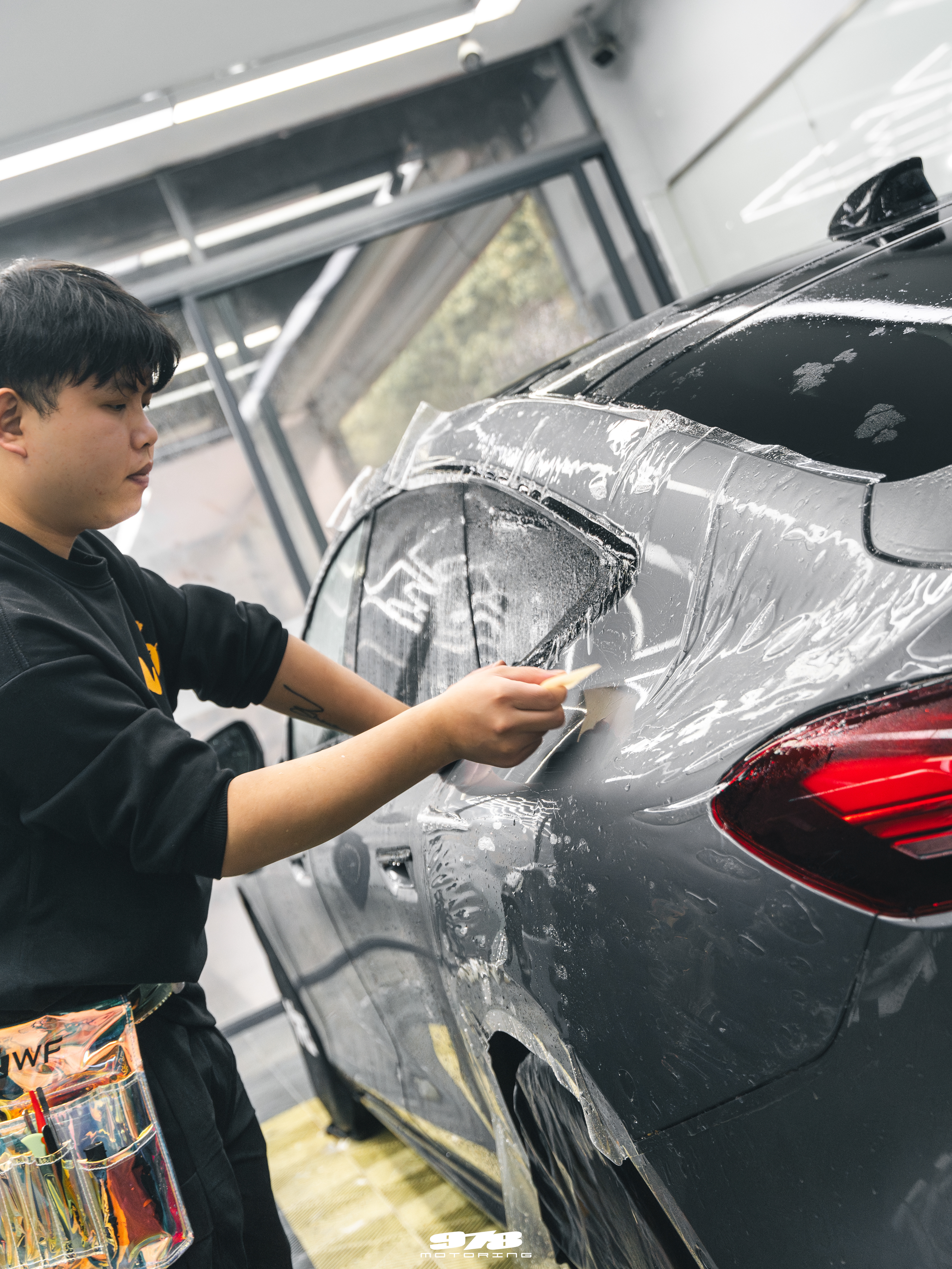 978Motoring出品奥迪A5L贴膜作业XPEL LUX PLUS透明车衣提