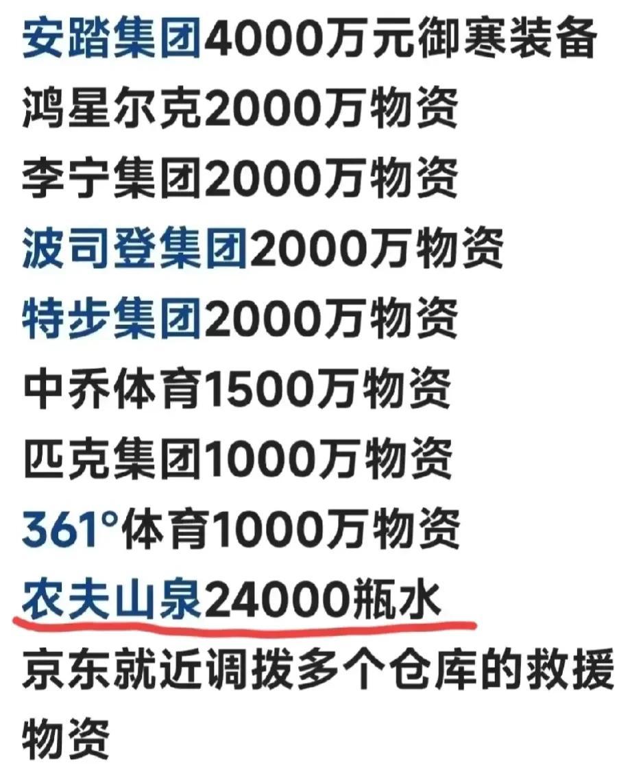 农夫山泉给甘肃临夏灾区捐赠了24000瓶水，结果很多网友嫌弃少，叫嚣以后不喝农夫