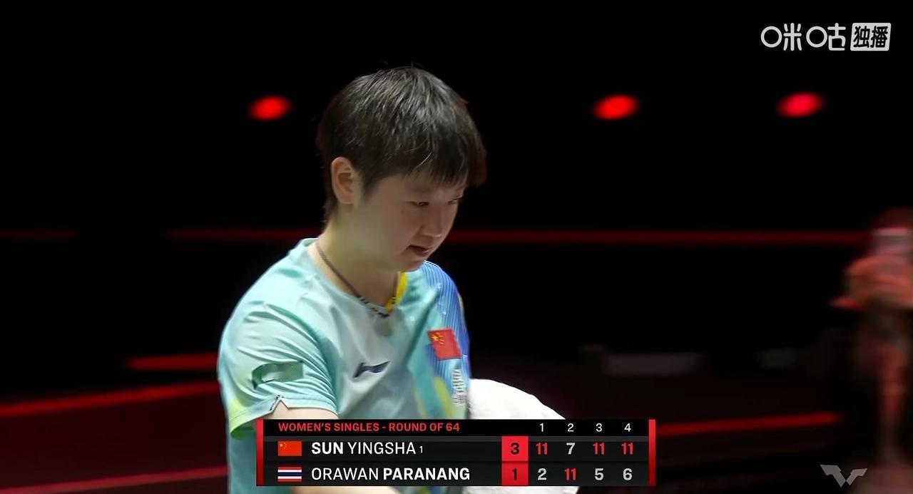 哥姐比赛记录馆
 WTT新加坡大满贯
2026.2.23
女单1/32决赛
孙颖