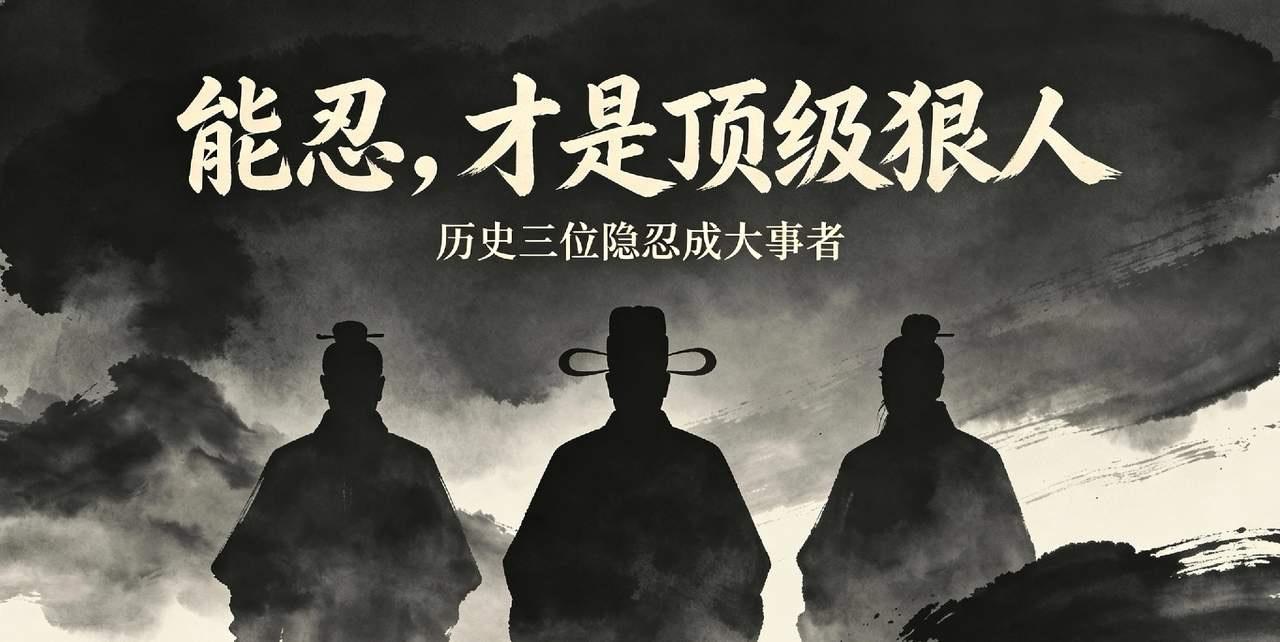 这三人的“忍”从来不是懦弱的妥协，而是目标导向的战略蛰伏：韩信忍市井羞辱是不与烂