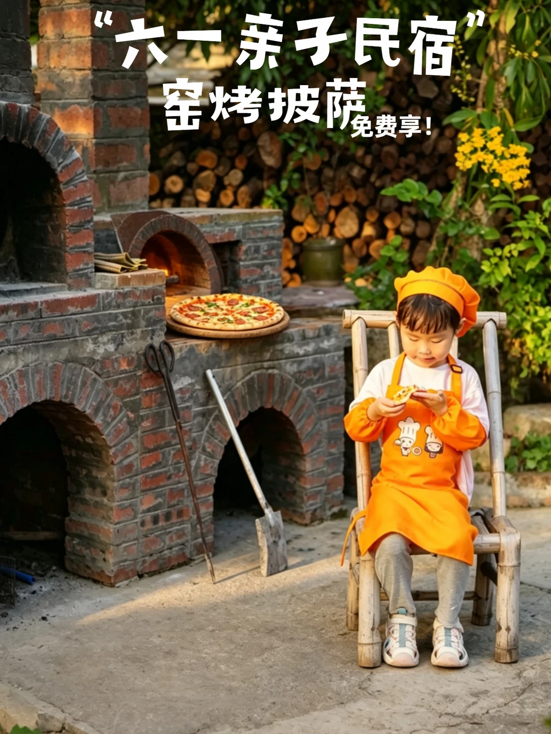 六一亲子民宿｜窑炉披萨免费享，广深1.5h