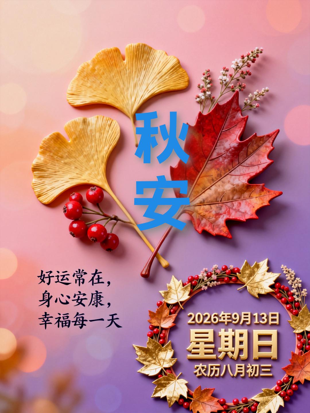 💐❤️🎈一年一度秋天到，忙碌的秋季，会给人带来烦恼，人在此中，不要纠结，来到