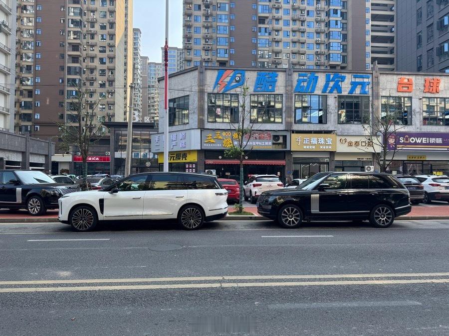 蔚来ES8和路虎揽胜从侧面看谁的气场更强一些？[吃瓜] ​​​