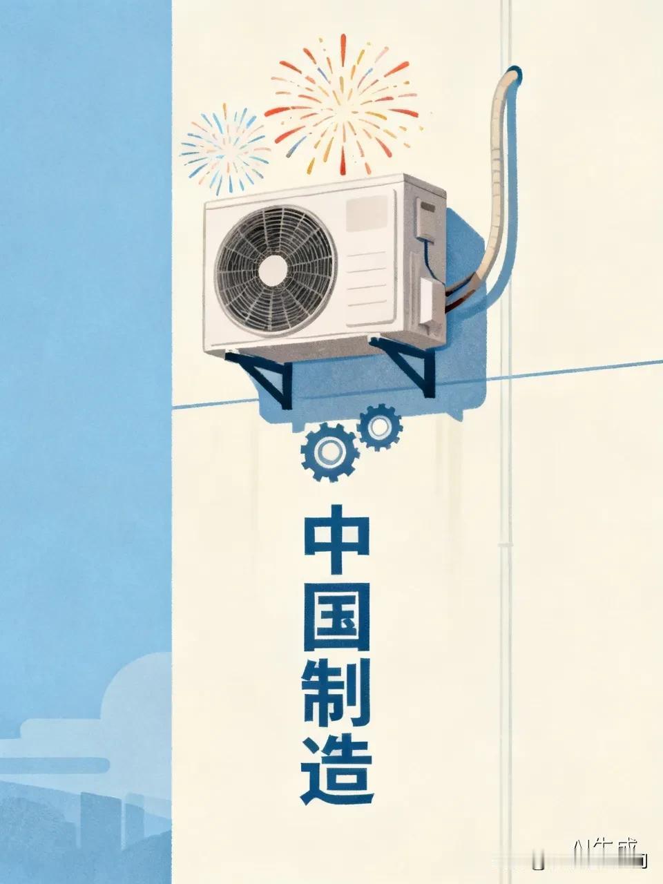 全世界都应该感谢中国强大的生产制造能力。不管是救急欧洲高温的空调，还是川普喜爱的