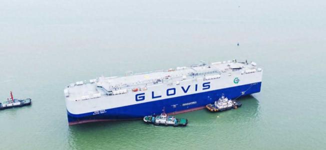 我国造船业为全球汽车贸易再添动力!11月11日，又一艘由广船国际联合中船贸易建造