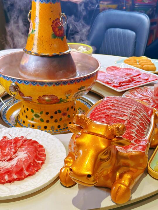 碳火铜锅，珠海最好吃的刷羊肉！！！