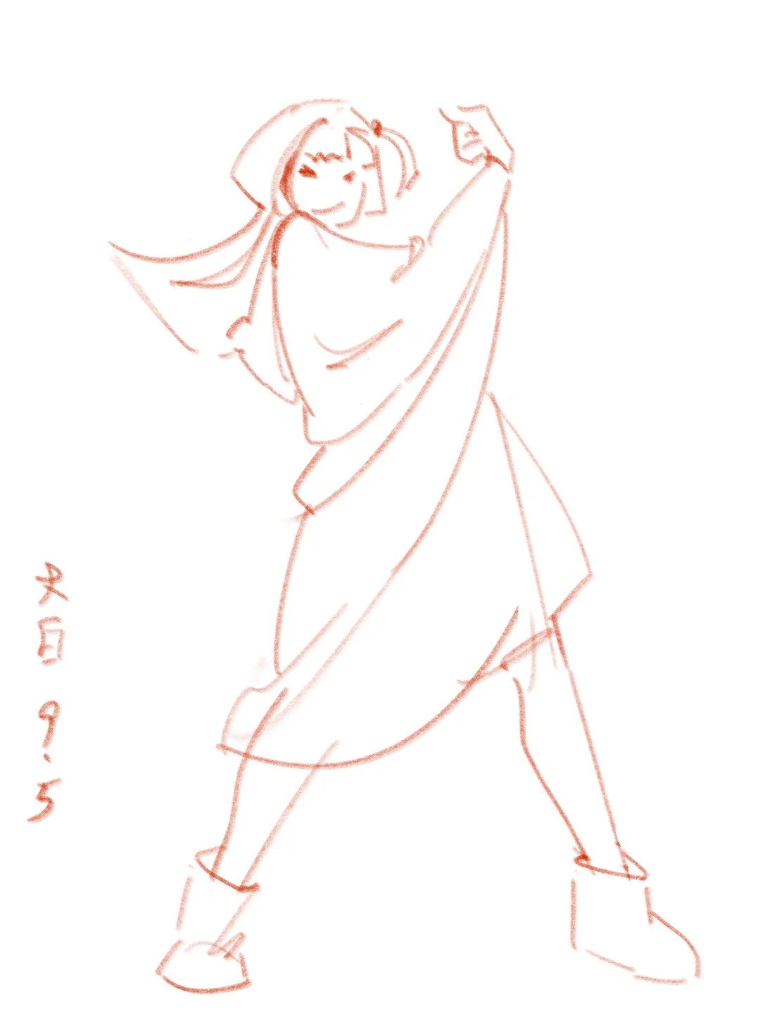 五分钟速写 介不是斗篷侠吗